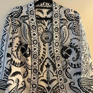 Chico's Black and White Women's Cardigan